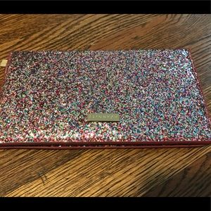 Skinny dip pink glitter wallet